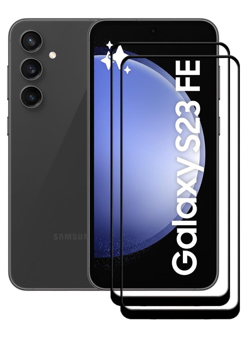 ACLIX 2 Pieces Antistatic ESD Dustproof Premium Quality High Definition Tempered Glass Screen Protector Designed For Samsung Galaxy S23 FE - Image 1