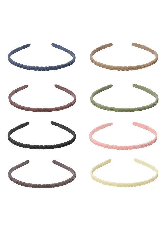 BIG BOX 12 Pieces 6mm Thin Headbands for Girls Women Plastic Pigtail Sytle with Teeth Skinny Headbands for Kids Teens Lady - Image 4