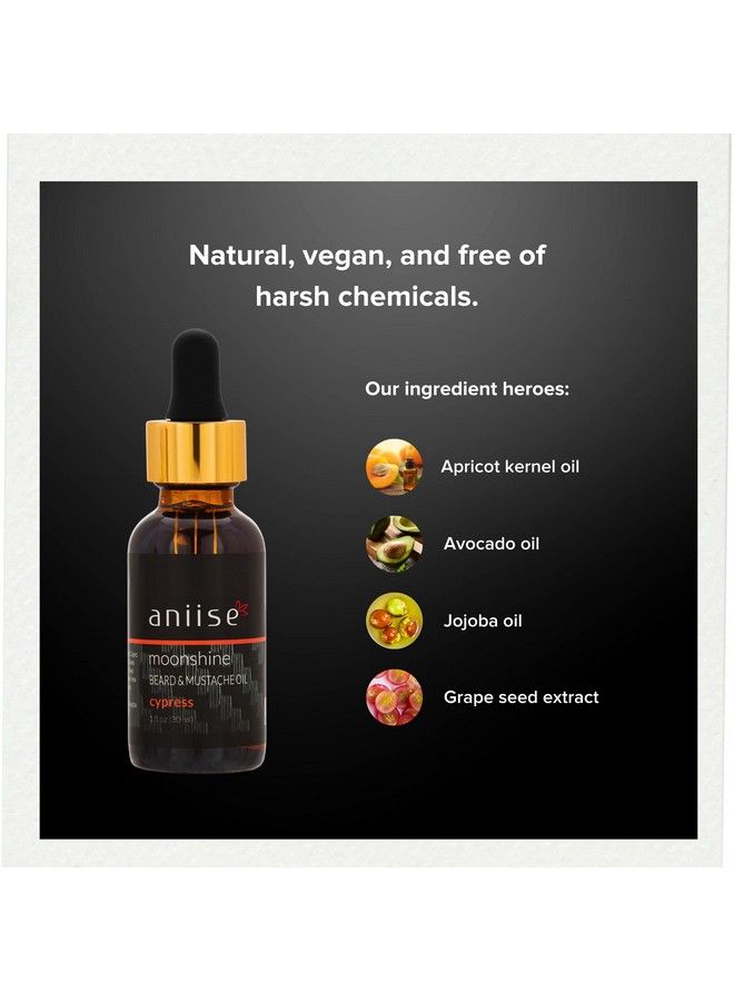 aniise Beard Oil Mustache Oil Stimulate Beard And Hair Growth All Natural Exotic Oils (Cypress) - Image 5