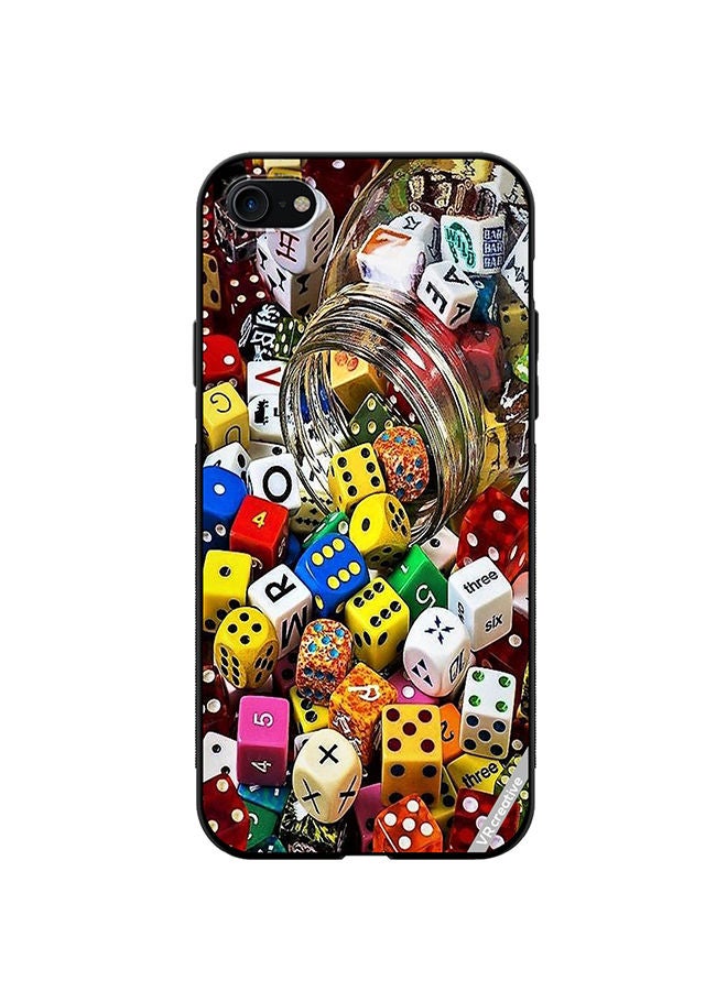 VR CREATIVE Protective Case Cover For Apple iPhone SE (2022) Ludo Design Multicolour - Image 1
