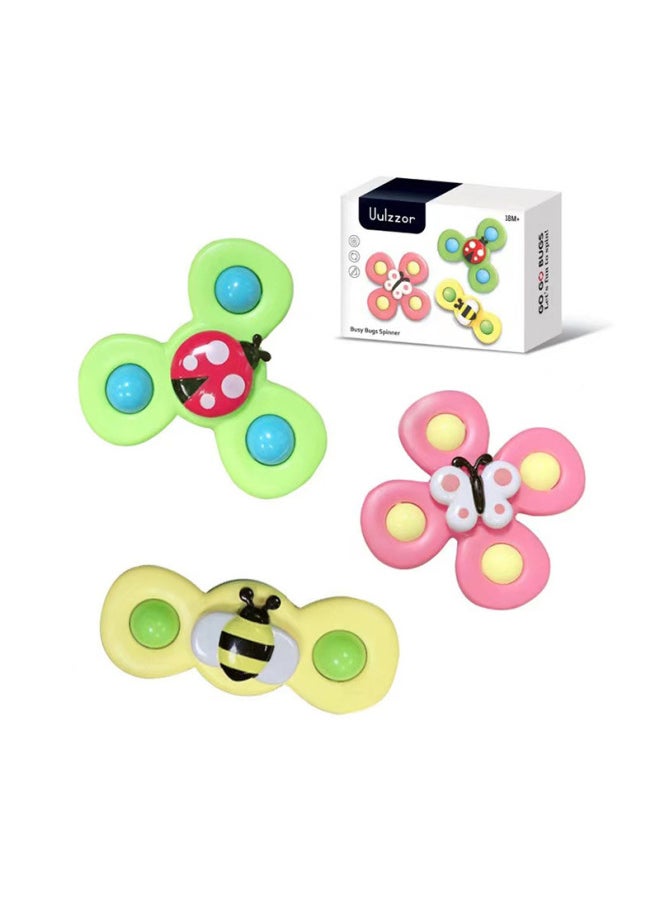Baby Educational Toys Sucker Spinner Music Dining Table And Chair Baby Fingertip Toys-Color:Insect Spin  - Image 3