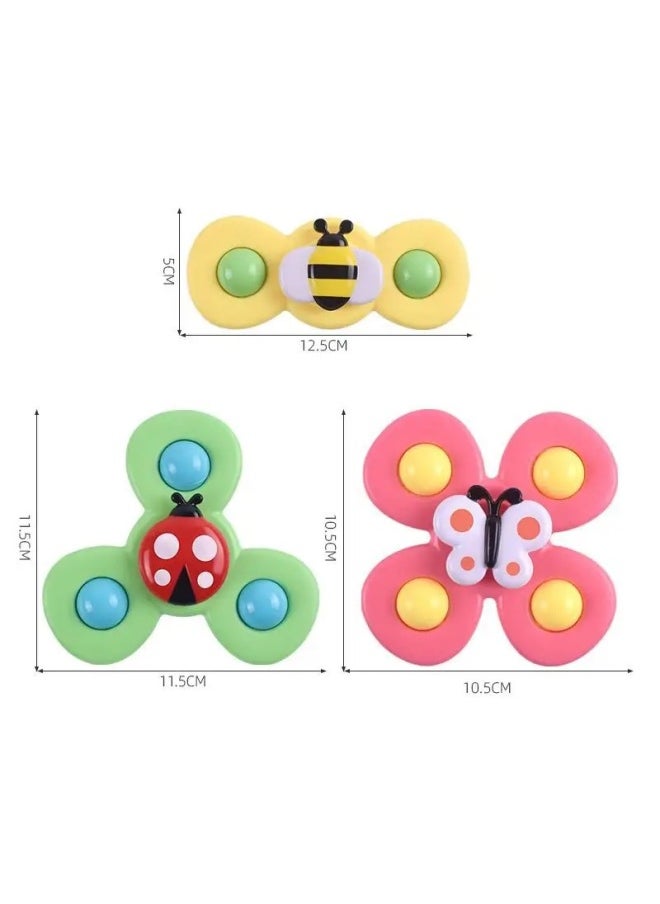 Baby Educational Toys Sucker Spinner Music Dining Table And Chair Baby Fingertip Toys-Color:Insect Spin  - Image 5