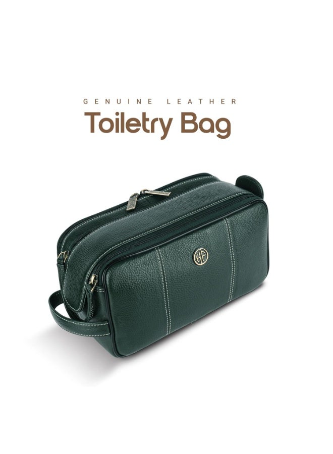 HAMMONDS FLYCATCHER Leather Travel Organizer Pouch - Toiletry Bag for Men and Women Cosmetic Organizer Bag, Shaving Kit Bag for Men Toiletry Pouch for Men with Multiple Pockets - Image 2