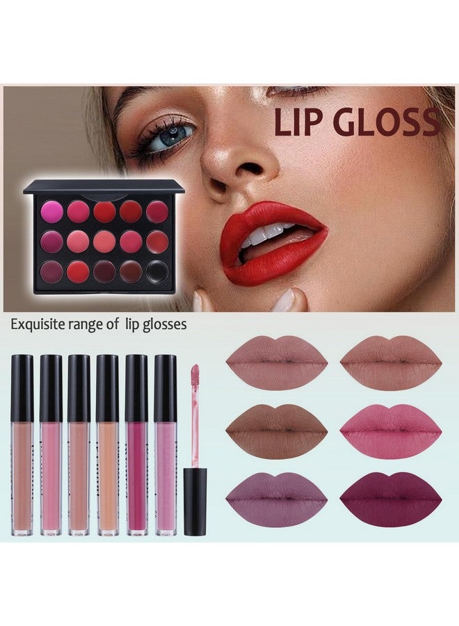 Moobirlet Makeup Kit For Women Full Kit Makeup Set For Teen Girls Eyeshadow Lip Gloss Lipstick Make Up Brushes Eyebrow Eyeliner Pen Liquid Concealer Foundation Primer Puff Eye Shadow Shields Eye Brow Stencil - Image 5