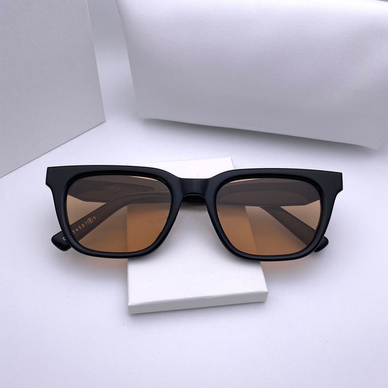 Generic 2024 GM Classic Square Magilla Sunglasses for Women black tea 