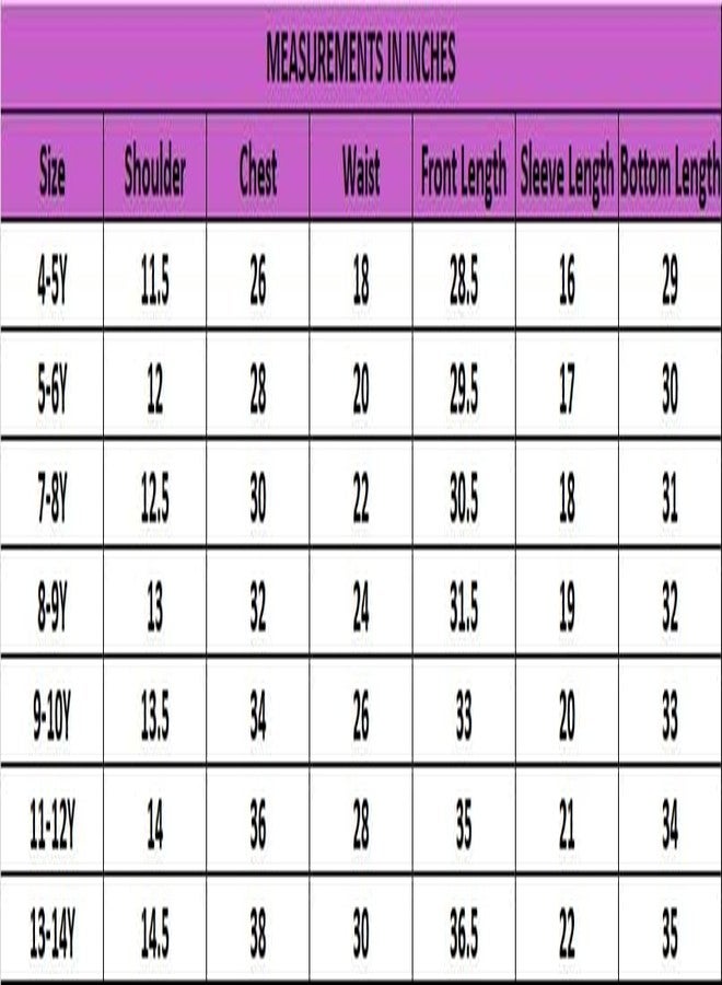 LILPICKS Ethnic Motif Printed Puff Sleeves Tassel Kurta Sharara Set for Girls (Multi) (4-5Y) - Image 2