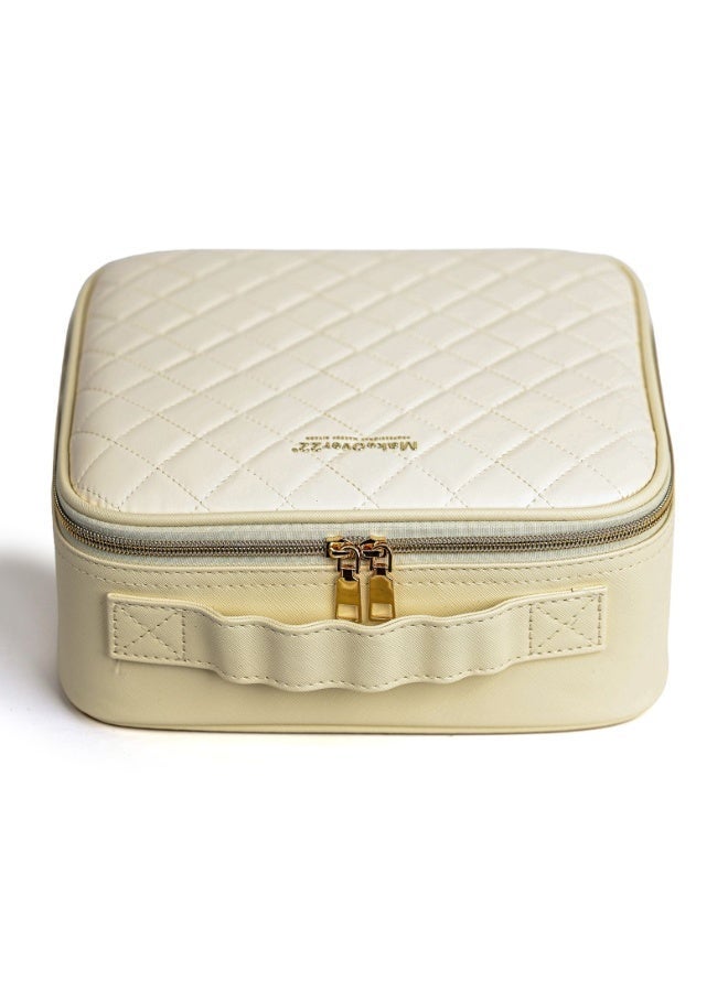 Makeover 22 MakeOver22 Professional Makeup Organizer Bag- Beige - Image 2