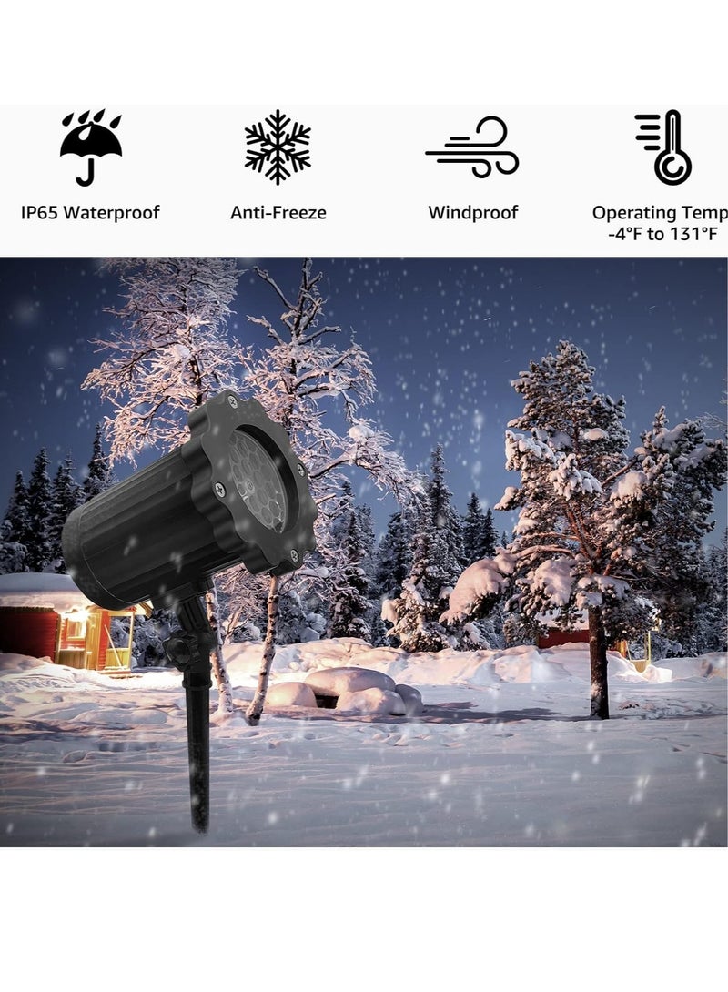 general Outdoor, snow lamp projector, waterproof LED snow lamp, festival, wedding, interior decoration landscape lighting projection lamp - Image 2