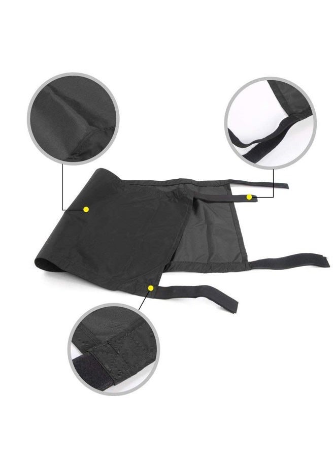 CheroCar Sun Shade for Jeep Wrangler (Black) - Image 3