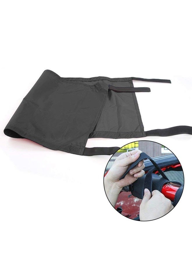 CheroCar Sun Shade for Jeep Wrangler (Black) - Image 4