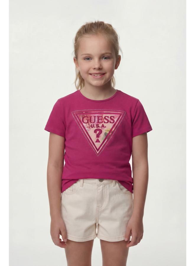 GUESS Youth Graphic Crew Neck T-Shirt - Image 1