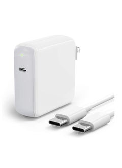 Y&D 87W USB C Charger Power Adapter Compatible with MacBook Pro 15/13 inch, Air 13 inch 2020/2019/2018, Thunderbolt 3 Block, 6.6ft 5A Cable  - Image 1