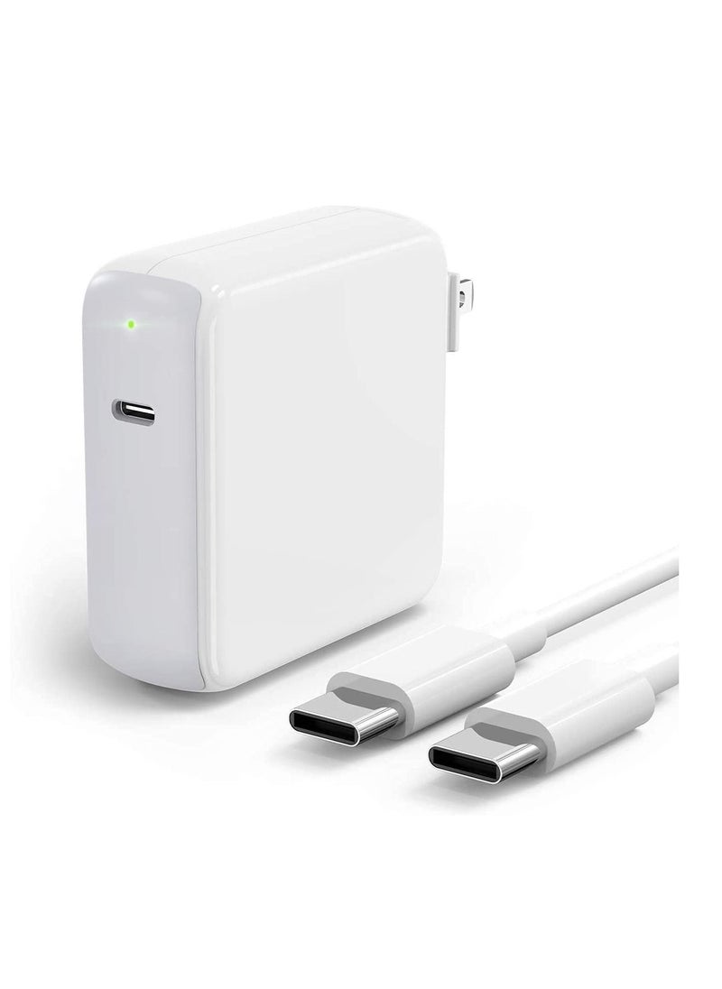 Y&D 87W USB C Charger Power Adapter Compatible with MacBook Pro 15/13 inch, Air 13 inch 2020/2019/2018, Thunderbolt 3 Block, 6.6ft 5A Cable  - Image 1