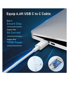 Y&D 87W USB C Charger Power Adapter Compatible with MacBook Pro 15/13 inch, Air 13 inch 2020/2019/2018, Thunderbolt 3 Block, 6.6ft 5A Cable  - Image 4