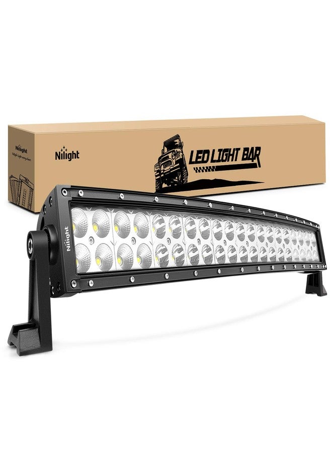 Nilight - 70015C-A LED Light Bar 22Inch 120W Curved Spot Flood Combo LED Driving Lamp Off Road Lights LED Work Light for Trucks Boat Jeep Lamp,2 Years Warranty - Image 1