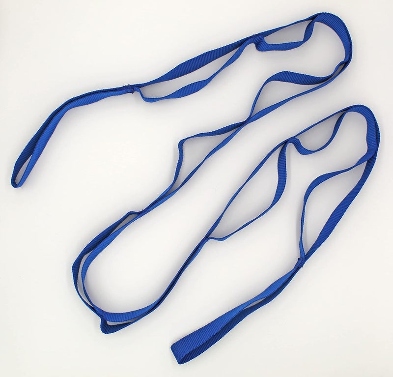 RangeMaster Stretch Strap with Exercise Guide│ Versatile Multi-Loop Strap Perfect for Yoga, Pilates, and Physical Therapy │ Portable │ Helps Improve Flexibility - Image 1