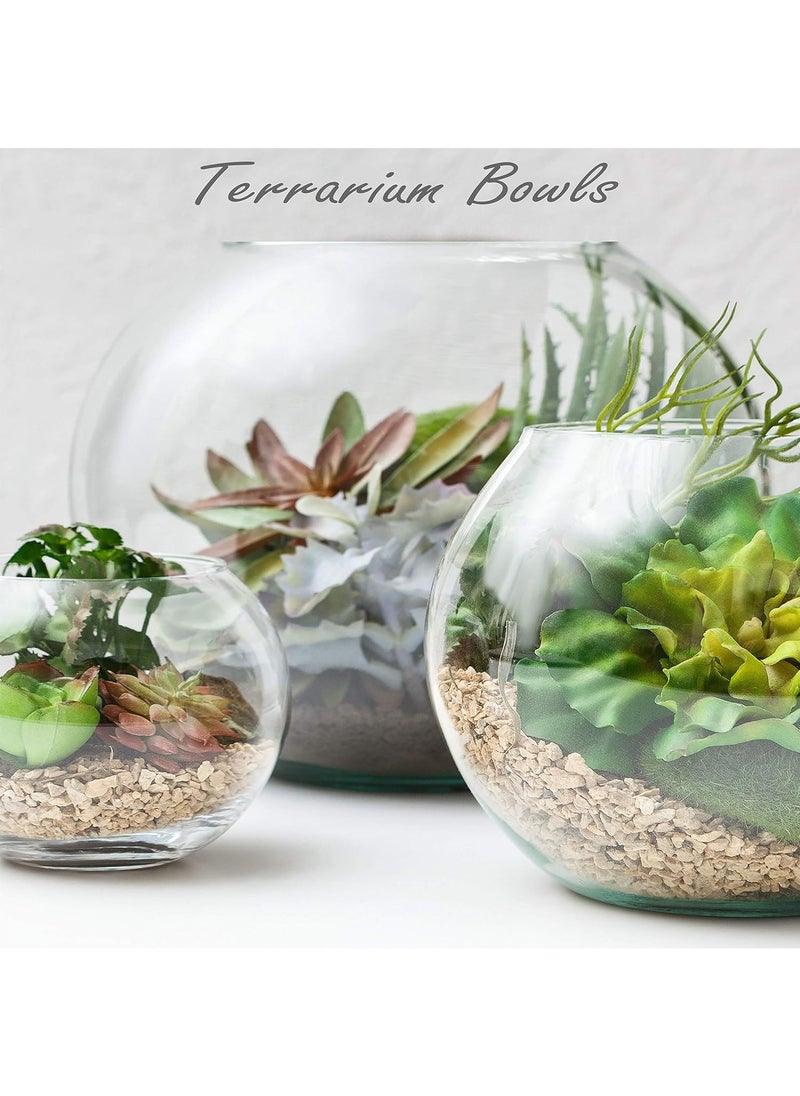 Generic Glass Bubble Bowl (H-7.5" W-10", Approx. 2 Gal.) Multiple Size Choices Fish Bowl Vase Glass Round Bowl Terrarium Globe Flower Vase Centerpiece  - Image 4