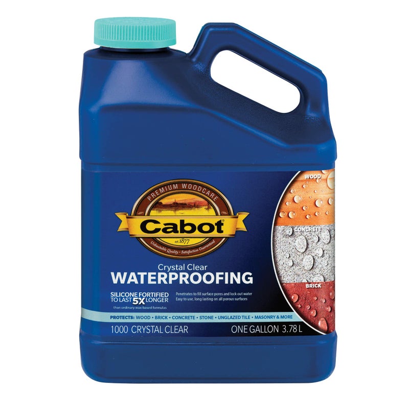 Cabot 140.0001000.007 Crystal Clear Waterproofing, Clear - 1 Gallon - Image 1