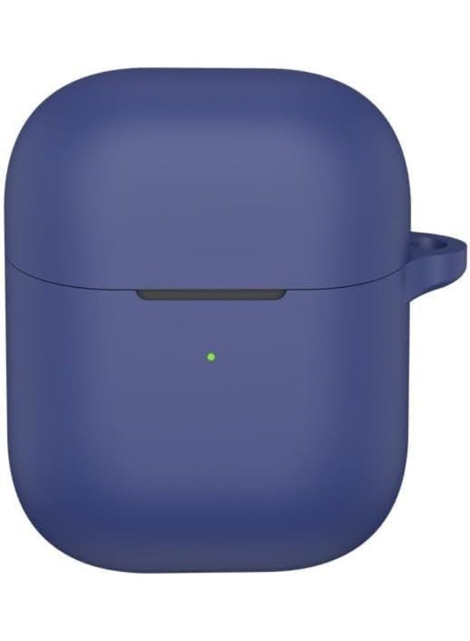 Silicone Case Compatible with Oraimo FreePods Neo OTW-330S Earbuds – Soft Silicone Protective Shockproof Cover Sleeve with Carabiner for Oraimo FreePods Neo OTW-330S (Blue) - Image 1