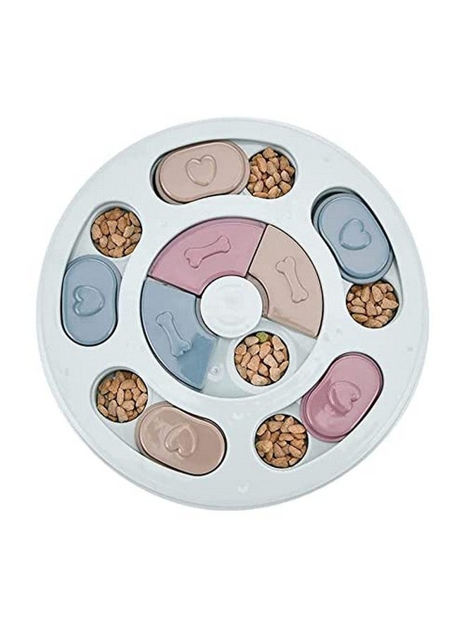 PET Dog Puzzle Feeder Toy, Durable Puppy Treats Dispenser Interactive Toys Slow Feeding, Cat Brain Games Training For Boredom Round Design - Image 1