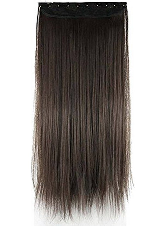 FOK 5 Clip Based Synthetic Hair Extension (Brown) - Image 2