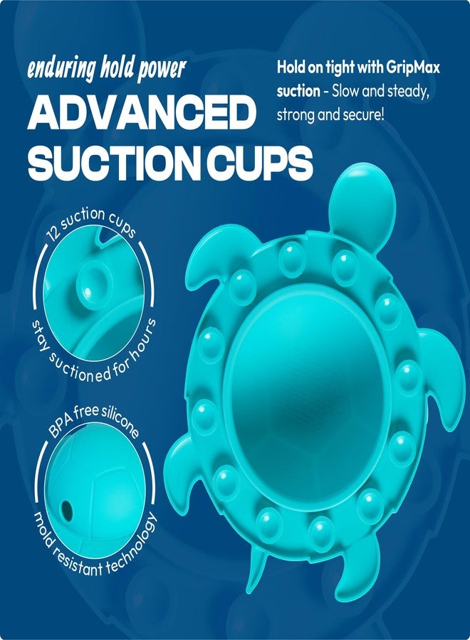 Jumble Dream Bath Overflow Drain Cover - Blue Tub Overflow Stopper Fits Bathtub Drains, Prevents Water Loss, Bathroom Accessory for Deeper Soaks - Drains in Deep Sea Blue - Image 3