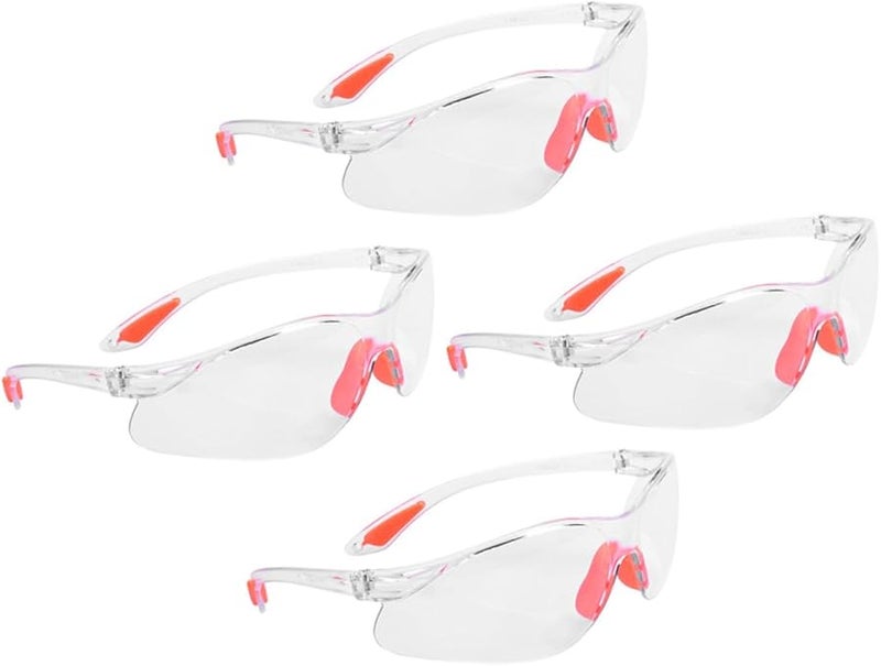 4 قطع نظارات سلامة ناعمة الأنف مضادة للضباب للحماية من الرذاذ للرجال والنساء في البناء والأنشطة الخارجية - Image 1