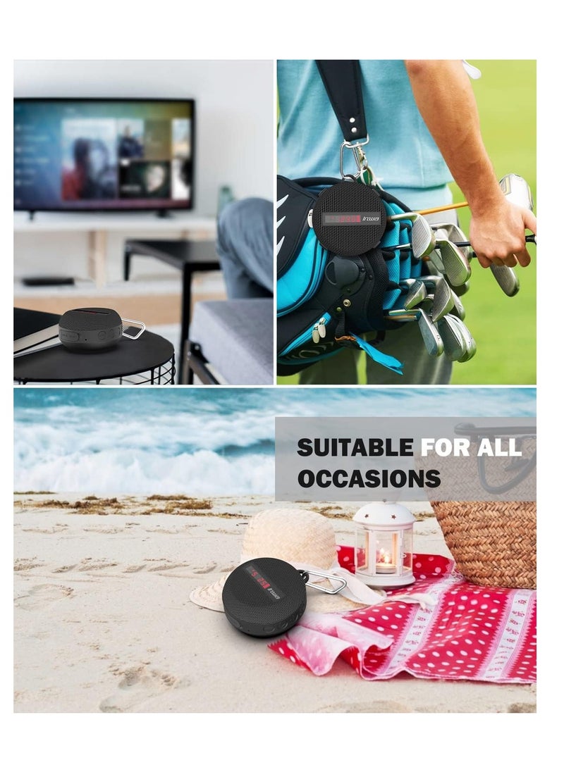 Portable Bike Bluetooth Speaker with Speed Display 480 Mins Super Long of Playtime. Decent Sound, Compact Size and Loudness for Riding, Hiking Showering Golfing