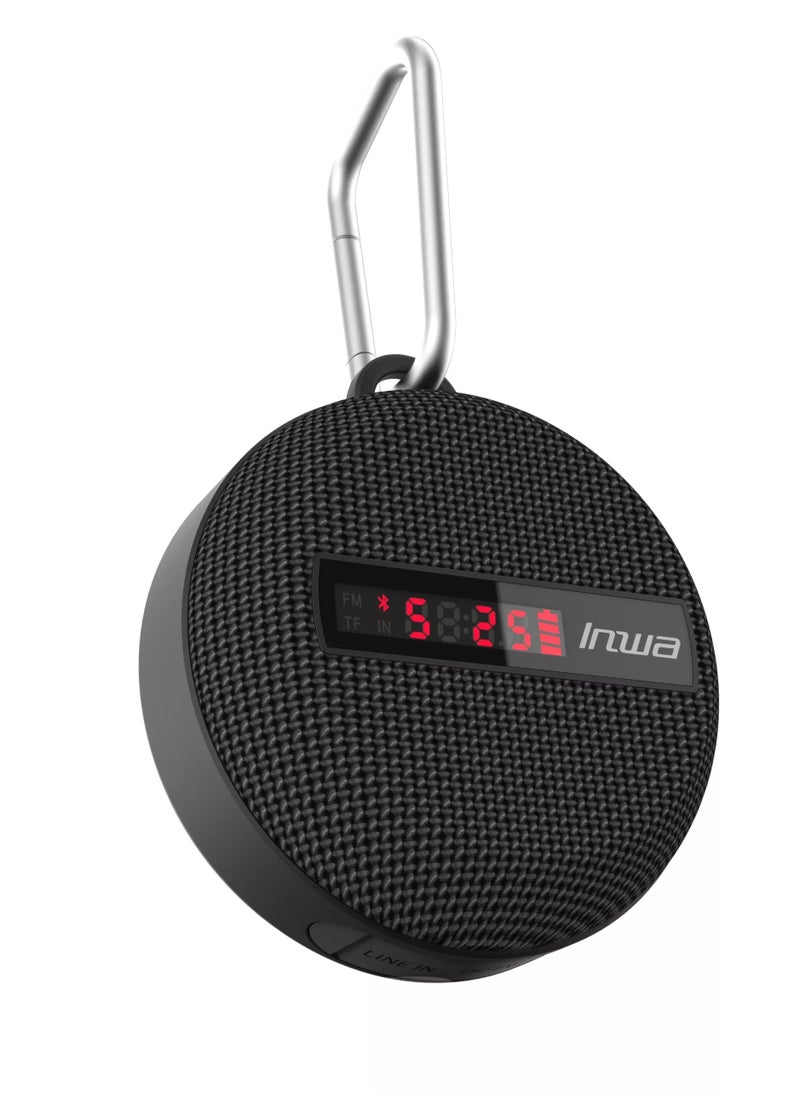 Portable Bike Bluetooth Speaker with Speed Display 480 Mins Super Long of Playtime. Decent Sound, Compact Size and Loudness for Riding, Hiking Showering Golfing