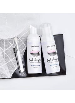 Lanthome Lash Shampoo 50ml Eyelash Extension Shampoo, Remove Makeup Residue & Mascara, Gentle Deep Cleansing and No Irritating or Burning for Eyelash Extension Foam - Perfect for Salon Use and Home Care  - Image 3