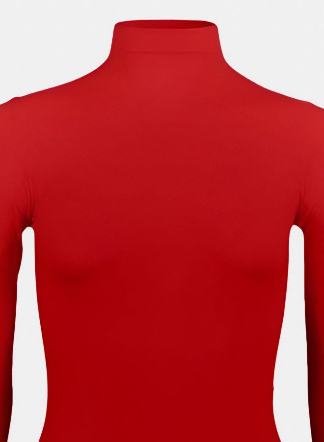 Silvy Lycra Cellina High Long Sleeves High Neck Top Underwear For Girls - Image 3