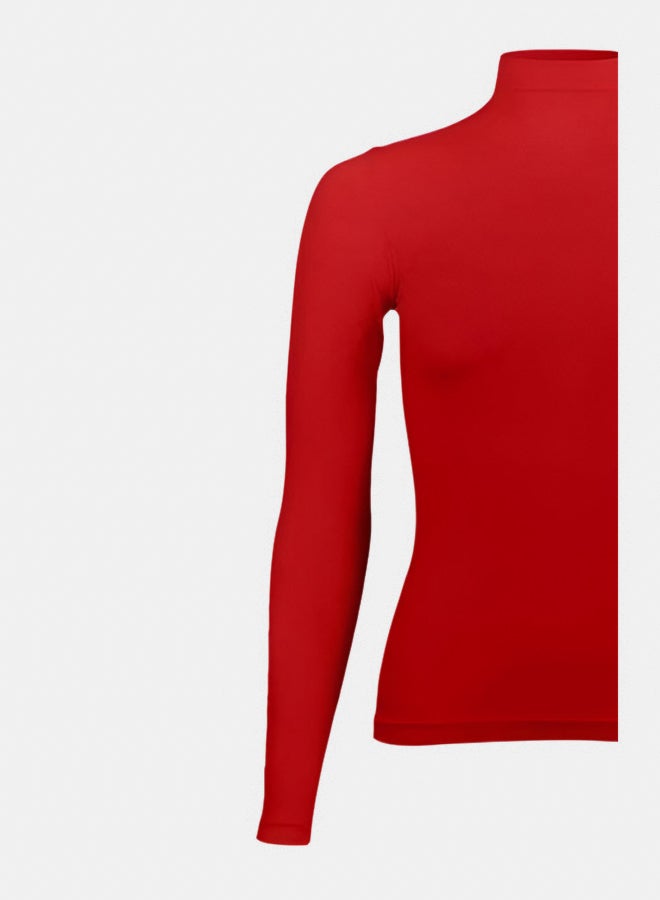 Silvy Lycra Cellina High Long Sleeves High Neck Top Underwear For Girls - Image 2