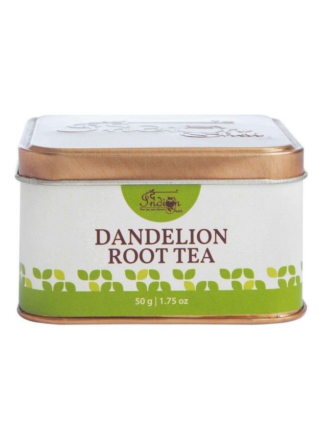The Indian Chai شاي هندي - شاي جذر الهندباء 50 جرام في علبة معدنية لتنظيف الكبد، يدعم وظيفة الكلى وصحة الجهاز الهضمي - Image 1