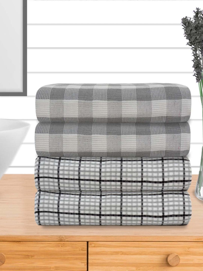 Athom Living Upgrade Your Daily Routine Premium Waffle Towel Pack - 4 Luxurious Multicolor Towels for Ultimate Comfort. - Image 3