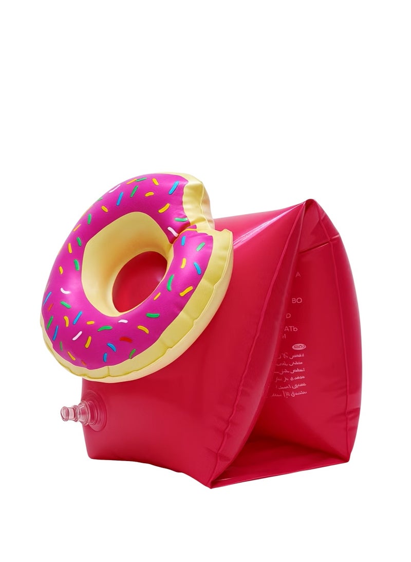 FLOBO ​1 Pair Flobo Donut Kids Swim Arm Bands (3-6 Years) - Pink - Image 5