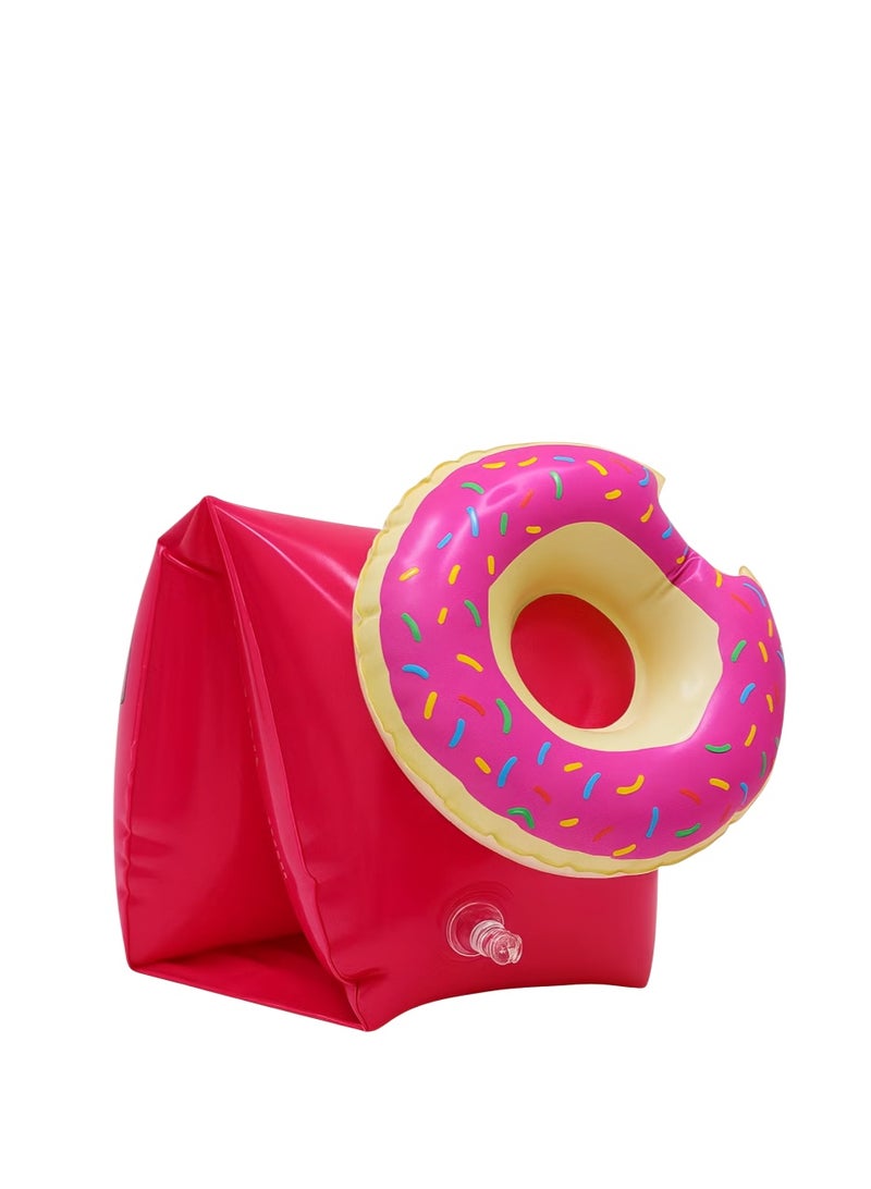 FLOBO ​1 Pair Flobo Donut Kids Swim Arm Bands (3-6 Years) - Pink - Image 4