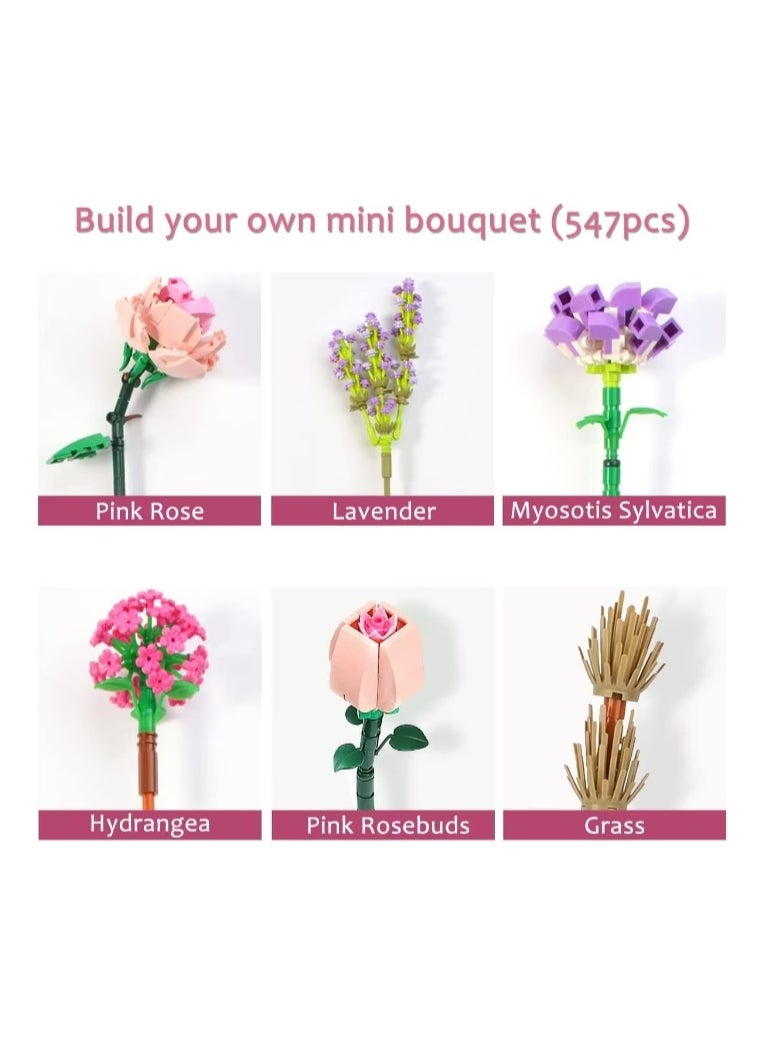 Mini Bricks Flower Bouquet Building Set Artificial Eternal Sunflowers DIY Decoration Home Botanical Collection Housewarming Gift  - Image 3