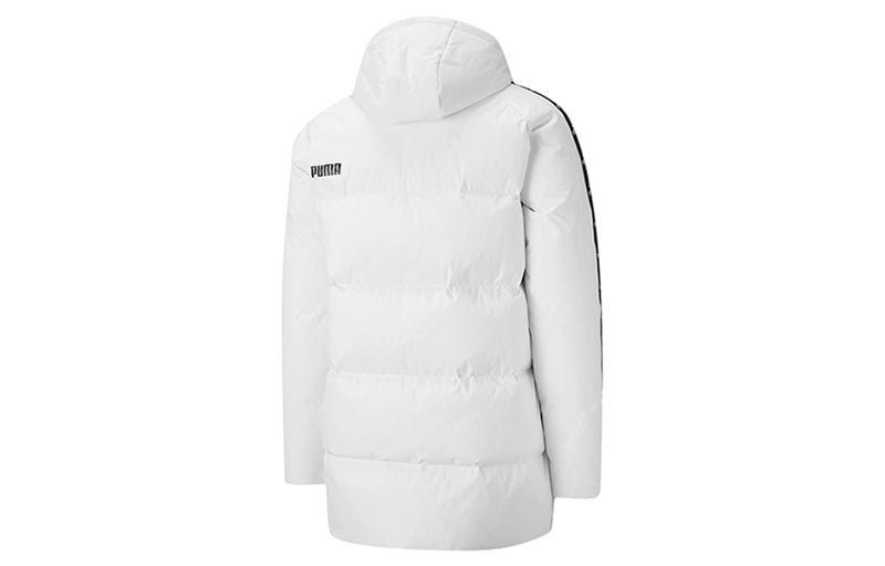PUMA Solid Down Jacket 'White Black' - Image 2