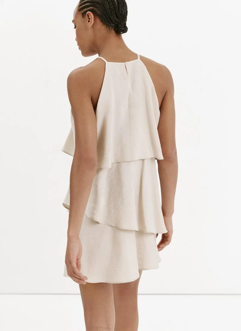 مانجو Modal Ruffle Dress
