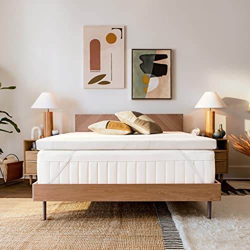 Tempur-Pedic TEMPUR-Adapt (Supreme) 3" Memory Foam Mattress Topper, Full, White - Image 1