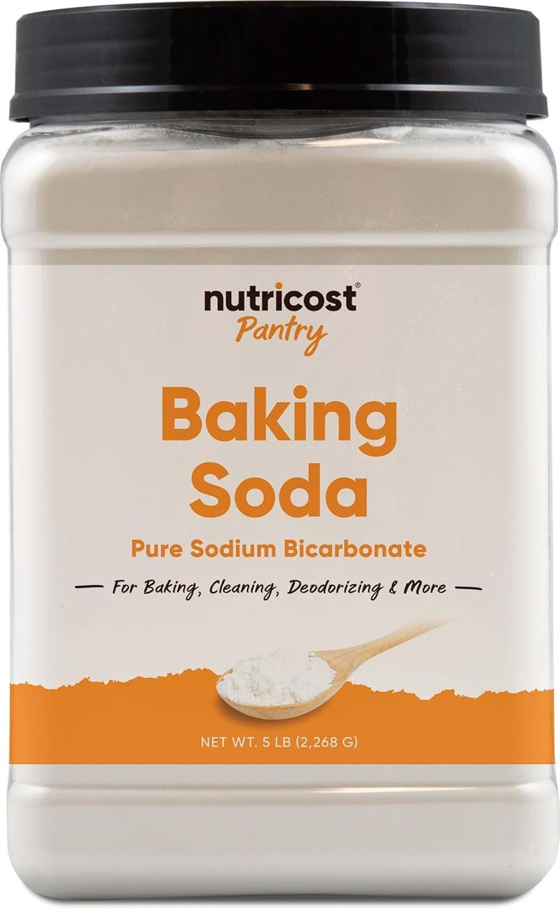 Nutricost Pantry Baking Soda (5 LBS) - For Baking, Cleaning, Deodorizing, and More - Image 1