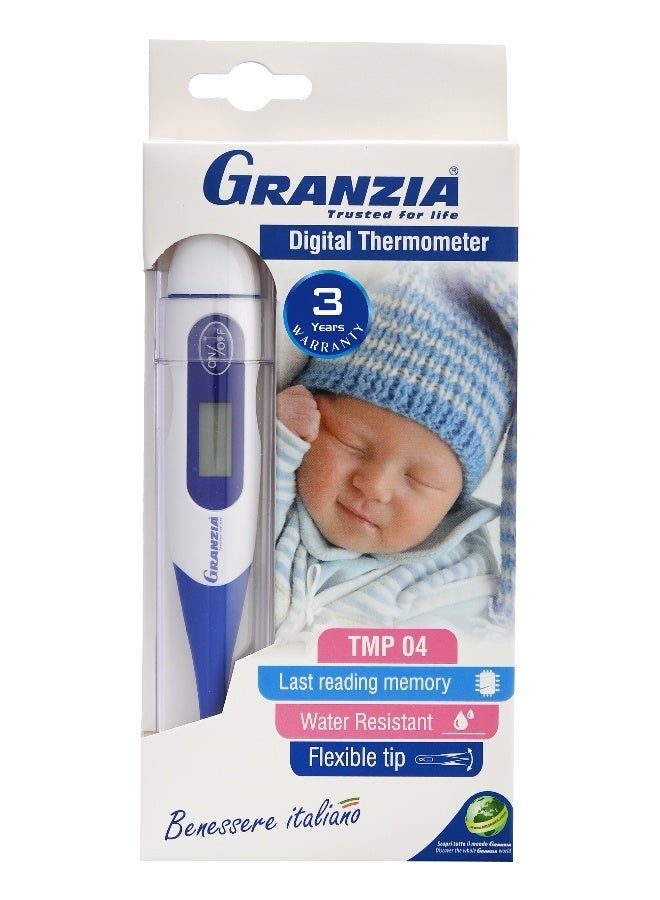 Granzia Tmp 04 – Flexible Digital Thermometer for Babies & Children | Soft Bendable Tip, Waterproof, High Accuracy, Fever Alert, Auto Shut-Off - Image 1