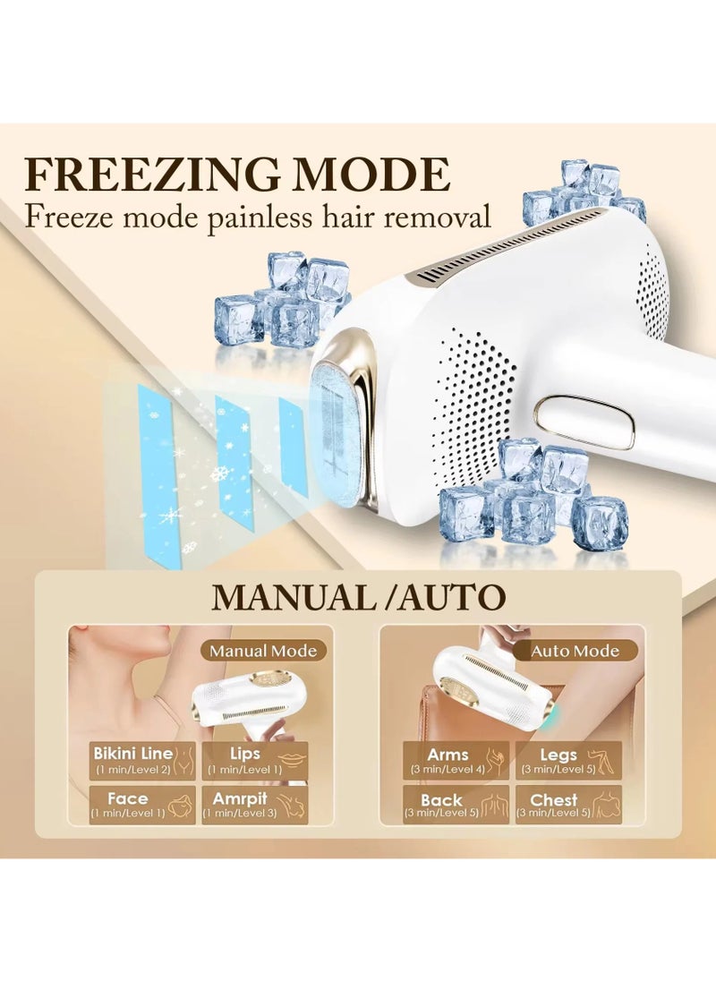 IPL Hair Removal Device, At-Home Hair Removal with Ice Cooling, ,Permanent Painless Epilation for Face Back Leg Arm Armpit Bikini Line - pzsku/Z46E31465CE9D3224CE3BZ/45/_/1735612362/fb2ee8b7-49e1-4276-ab0a-3c83075388bc