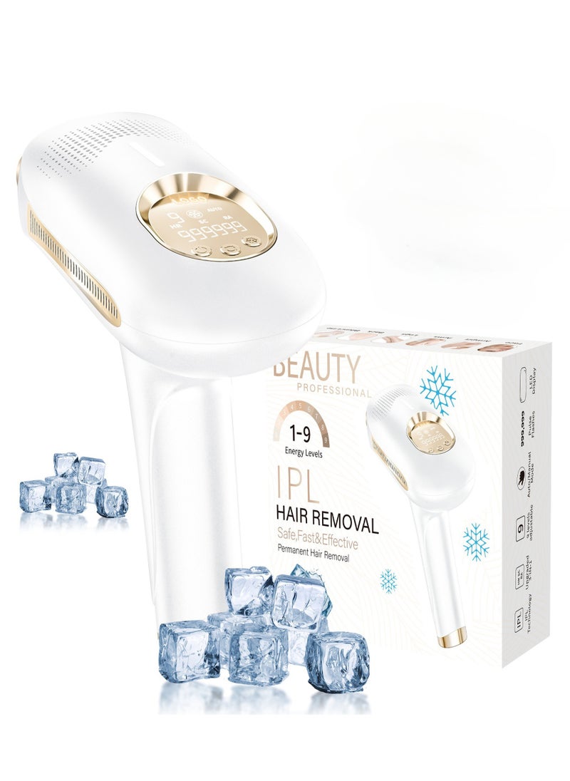 IPL Hair Removal Device, At-Home Hair Removal with Ice Cooling, ,Permanent Painless Epilation for Face Back Leg Arm Armpit Bikini Line - pzsku/Z46E31465CE9D3224CE3BZ/45/_/1735612463/9efe8eeb-b060-407d-9930-d148150699e5