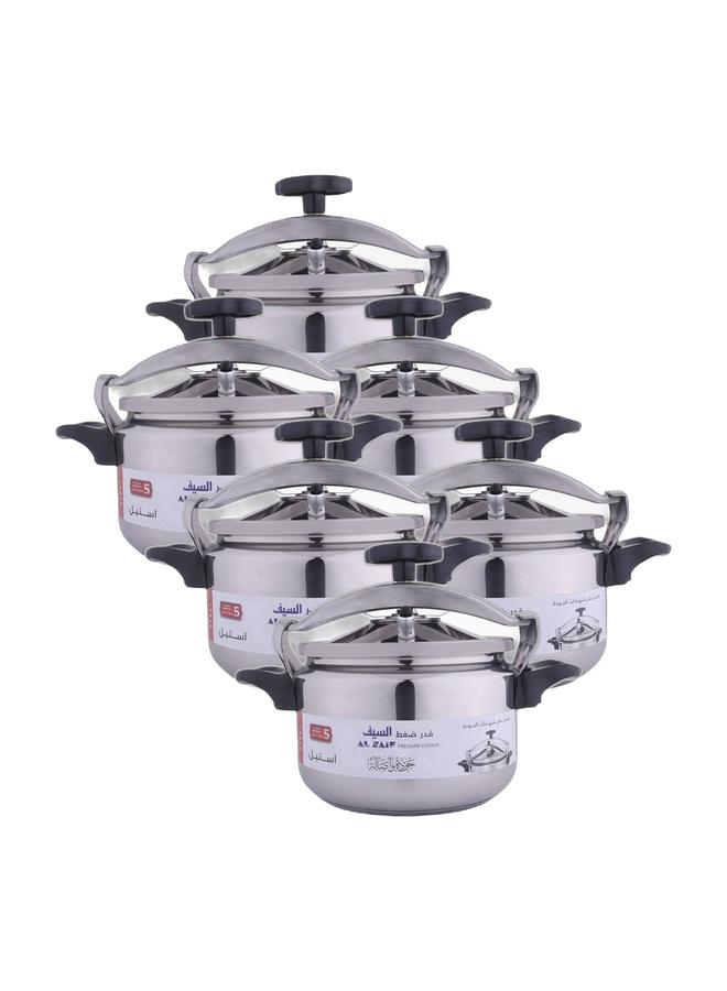 السيف  طقم 6 قطع قدر ضغط من الستانلس ستيل سعة 5 لتر - Image 1
