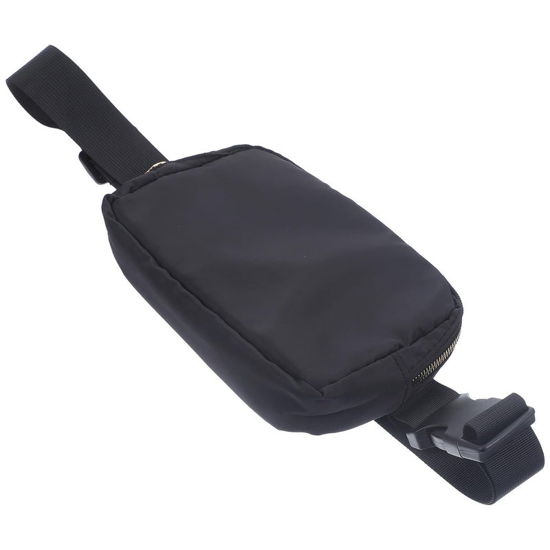 Adjustable Black Waist Belt Pack for Running Lightweight Fanny Pack with Phone Storage - Image 2