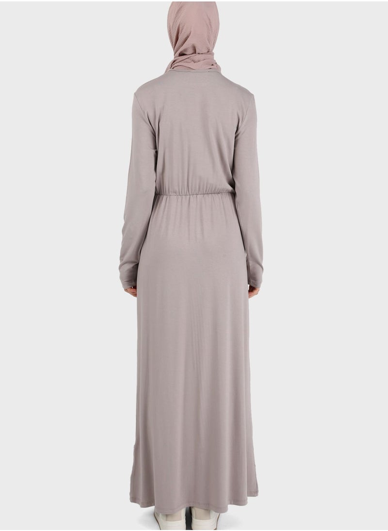 Refka by modanisa - Ruched Waist Dress - Image 1