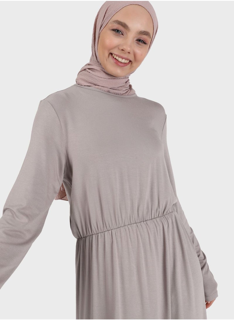 Refka by modanisa - Ruched Waist Dress - Image 1