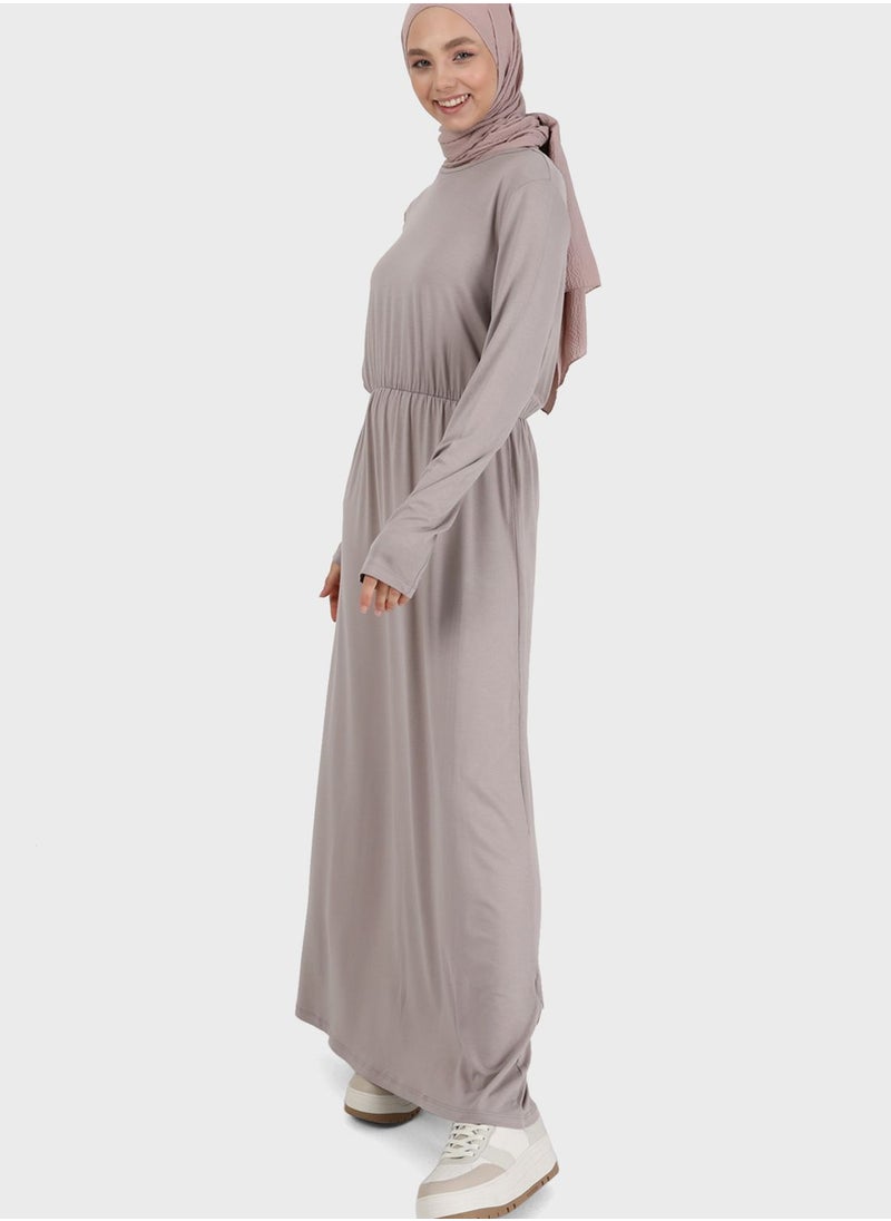 Refka by modanisa - Ruched Waist Dress - Image 1