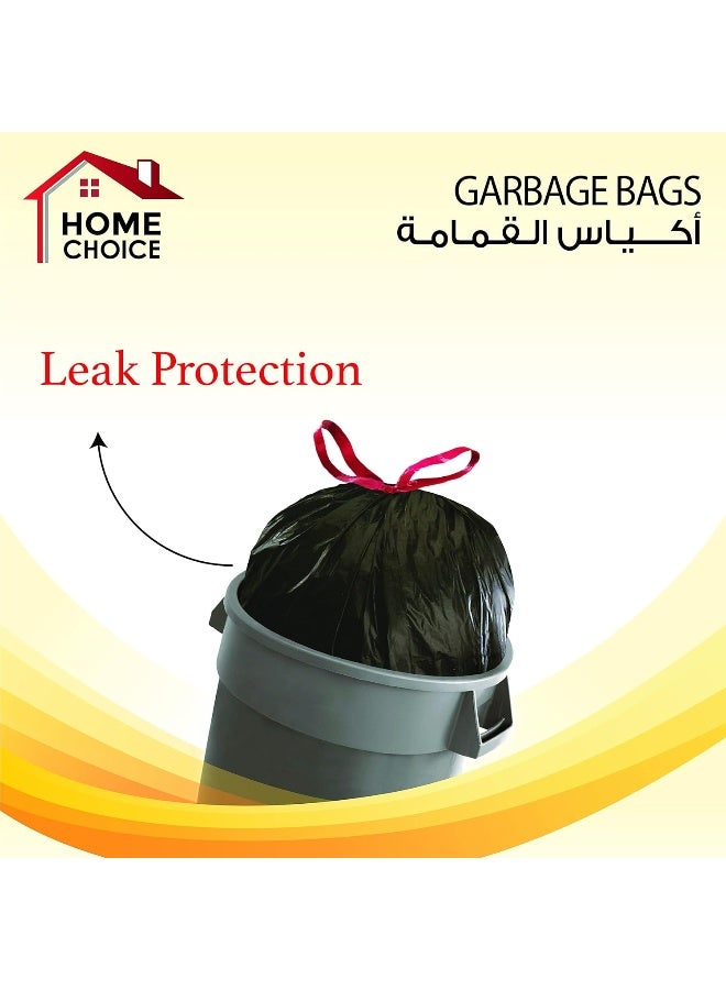 HOME CHOICE 5 جالون، عبوة من 30 قطعة، حجم 46x52 سم، أكياس قمامة، أكياس قمامة قابلة للتحلل، بطانات سلة المهملات - Image 2